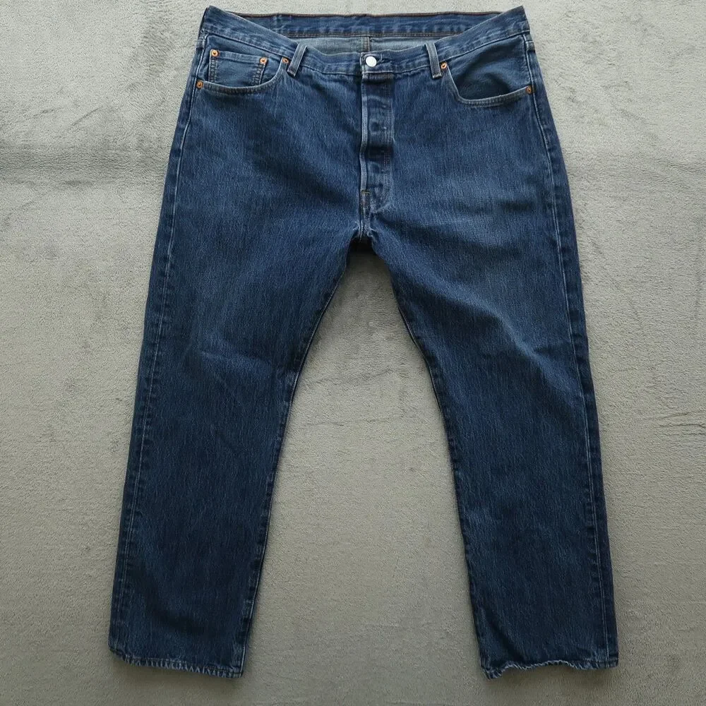 Levi's 501 Jeans Mens Size 40x30 Blue Original Straight Rigid Denim Pants